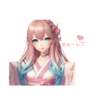 和装女子Stamp⑥（個別スタンプ：35）