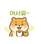 ハムスター韓国語バージョン（個別スタンプ：3）