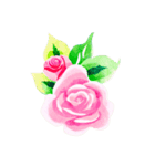 薔薇のお花スタンプ2（個別スタンプ：3）