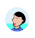 イラストの人のみよじ探し（個別スタンプ：6）