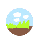 イラストの人のみよじ探し（個別スタンプ：7）