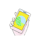 イラストの人のみよじ探し（個別スタンプ：18）