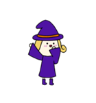 [アレンジ用]丸顔魔女（長女）ハロウィン（個別スタンプ：15）