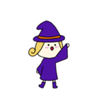 [アレンジ用]丸顔魔女（長女）ハロウィン（個別スタンプ：20）
