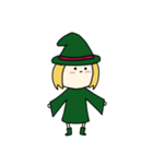 [アレンジ用]丸顔魔女（次女）ハロウィン（個別スタンプ：2）