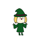 [アレンジ用]丸顔魔女（次女）ハロウィン（個別スタンプ：3）
