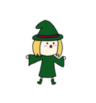 [アレンジ用]丸顔魔女（次女）ハロウィン（個別スタンプ：6）