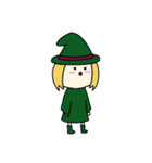 [アレンジ用]丸顔魔女（次女）ハロウィン（個別スタンプ：7）