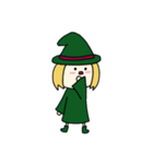 [アレンジ用]丸顔魔女（次女）ハロウィン（個別スタンプ：8）