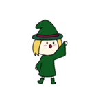 [アレンジ用]丸顔魔女（次女）ハロウィン（個別スタンプ：10）