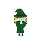[アレンジ用]丸顔魔女（次女）ハロウィン（個別スタンプ：13）