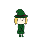 [アレンジ用]丸顔魔女（次女）ハロウィン（個別スタンプ：15）