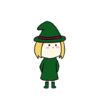 [アレンジ用]丸顔魔女（次女）ハロウィン（個別スタンプ：16）