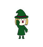 [アレンジ用]丸顔魔女（次女）ハロウィン（個別スタンプ：17）