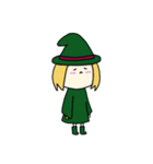 [アレンジ用]丸顔魔女（次女）ハロウィン（個別スタンプ：21）