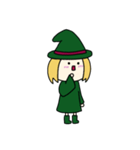 [アレンジ用]丸顔魔女（次女）ハロウィン（個別スタンプ：23）