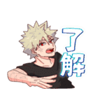切島くんと爆豪くん（個別スタンプ：4）