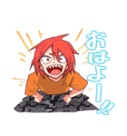 切島くんと爆豪くん（個別スタンプ：9）