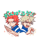 切島くんと爆豪くん（個別スタンプ：35）