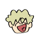 かっちゃんの顔スタンプ（個別スタンプ：35）