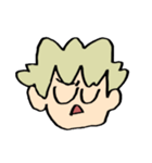 かっちゃんの顔スタンプ（個別スタンプ：38）