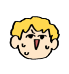 尾白の顔スタンプ（個別スタンプ：18）