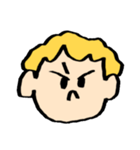 尾白の顔スタンプ（個別スタンプ：21）
