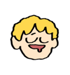 尾白の顔スタンプ（個別スタンプ：34）