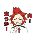 切島くん 肉スタンプ（個別スタンプ：2）