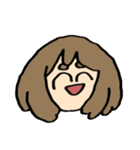 お茶子の顔スタンプ（個別スタンプ：6）
