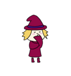 [アレンジ用]丸顔魔女（三女）ハロウィン（個別スタンプ：3）