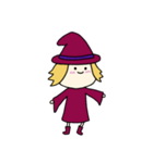 [アレンジ用]丸顔魔女（三女）ハロウィン（個別スタンプ：6）