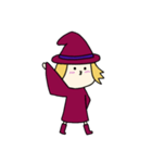 [アレンジ用]丸顔魔女（三女）ハロウィン（個別スタンプ：7）