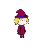 [アレンジ用]丸顔魔女（三女）ハロウィン（個別スタンプ：10）