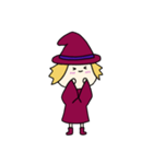 [アレンジ用]丸顔魔女（三女）ハロウィン（個別スタンプ：14）