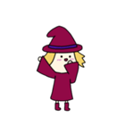 [アレンジ用]丸顔魔女（三女）ハロウィン（個別スタンプ：15）