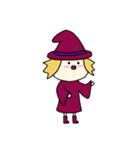 [アレンジ用]丸顔魔女（三女）ハロウィン（個別スタンプ：17）