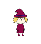 [アレンジ用]丸顔魔女（三女）ハロウィン（個別スタンプ：18）
