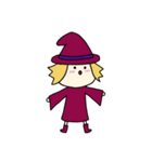[アレンジ用]丸顔魔女（三女）ハロウィン（個別スタンプ：20）