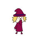 [アレンジ用]丸顔魔女（三女）ハロウィン（個別スタンプ：23）
