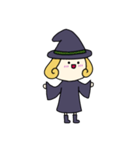 [アレンジ用]丸顔魔女（四女）ハロウィン（個別スタンプ：4）