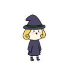 [アレンジ用]丸顔魔女（四女）ハロウィン（個別スタンプ：6）