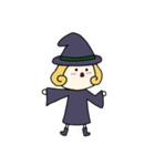 [アレンジ用]丸顔魔女（四女）ハロウィン（個別スタンプ：7）