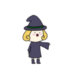 [アレンジ用]丸顔魔女（四女）ハロウィン（個別スタンプ：9）