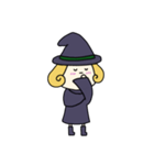 [アレンジ用]丸顔魔女（四女）ハロウィン（個別スタンプ：10）