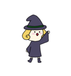 [アレンジ用]丸顔魔女（四女）ハロウィン（個別スタンプ：11）