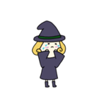 [アレンジ用]丸顔魔女（四女）ハロウィン（個別スタンプ：12）