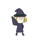[アレンジ用]丸顔魔女（四女）ハロウィン（個別スタンプ：13）