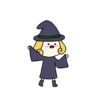 [アレンジ用]丸顔魔女（四女）ハロウィン（個別スタンプ：14）