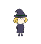 [アレンジ用]丸顔魔女（四女）ハロウィン（個別スタンプ：16）